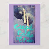 Druivenballen van Fire Collage Briefkaart (Voorkant)