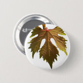 Druivenblad Ronde Button 5,7 Cm (Voorkant /achterkant)