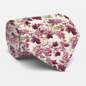 Druivenbladeren op botercrème stropdas (Opgerold)