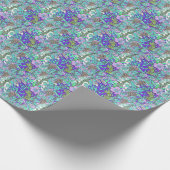 Druivenbloemen  floreel elegant cadeaupapier (Hoek)