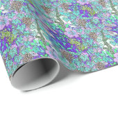 Druivenbloemen  floreel elegant cadeaupapier (Rol Hoek)