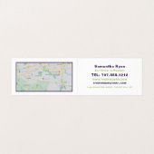 Druivenbout, wijnstang/wijnmoer, gedetailleerd visitekaartje (Binnenkant ongevouwen)