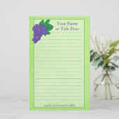 druivenbriefpapier briefpapier (Staand voorkant)