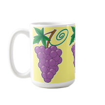 Druivenbunch op Bleek geel