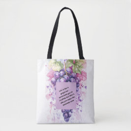 Druivencitaat Canvas tas – Vers & Inspirerend