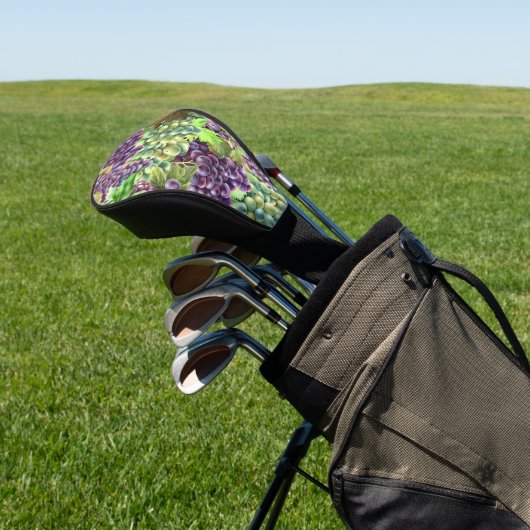 Druivencollage wijnliefhebbers wijngaard wijnmaker golfheadcover (Insitu)
