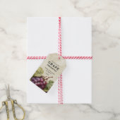  druivenconserven met rode druiven cadeaulabel (Met Touw)