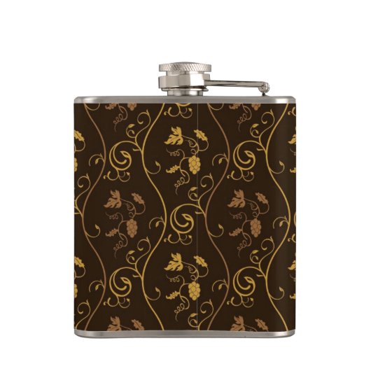 Druivendecor Heupfles (Achterkant)