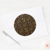 Druivendecor Ronde Sticker (Envelop)