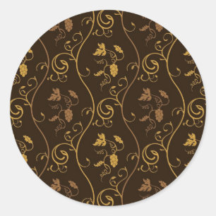 Druivendecor Ronde Sticker