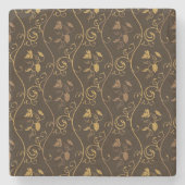 Druivendecor Stenen Onderzetter (Voorkant)