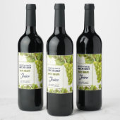 Druivenfruit Wijnlabel Wijn Etiket (Flessen)