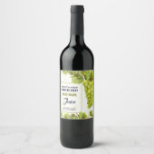 Druivenfruit Wijnlabel Wijn Etiket (Voorkant)