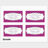 Druivengelei/jam paarse voedseletiket sticker (Vel)