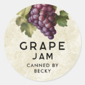 Druivenjam sticker (Voorkant)