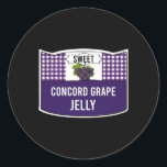 Druivenjelly Groep Condiment Kostuum Familie Match Ronde Sticker<br><div class="desc">Druivenjelly Groep Condiment Kostuum Familie Matching</div>
