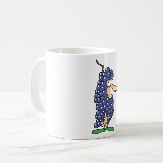 Druivenkostuum Koffiemok (Voorkant links)