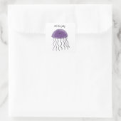 Druivenkwal Vierkante Sticker (Tas)