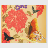 DRUIVENLEZEN EN BOTERFLIES WRAPPINGSPAPIER CADEAUPAPIER (Vlak)