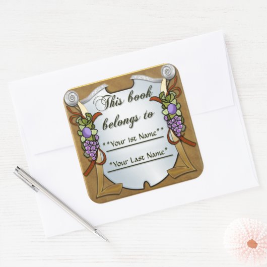 Druivenmoerassen (gepersonaliseerde Sticker van de (Envelop)