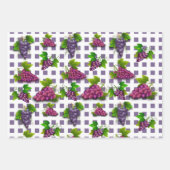 Druivenpakjes zomervruchtenwijngaarden inpakpapier vel (Voorkant 3)