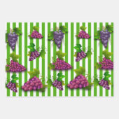 Druivenpakjes zomervruchtenwijngaarden inpakpapier vel (Voorkant 2)