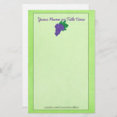 Druivenpapier Briefpapier (Voorkant / Achterkant)