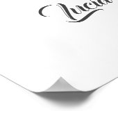 Druivenplant Champagnetro Feestelijke Bruiloftsont Poster (Hoek)