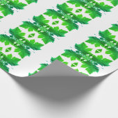 Druivenrank Groene Blad Textuur Inpakpapier (Hoek)