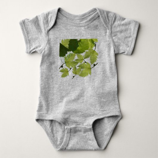 Druivenrank Groene Bladeren Romper (Voorkant)