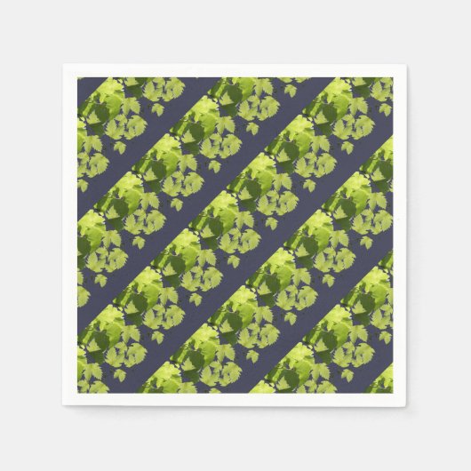 Druivenrank Groene Bladeren Servet (Voorkant)