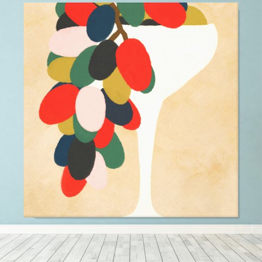 druivenras canvas afdruk (Insitu (Houten vloer))