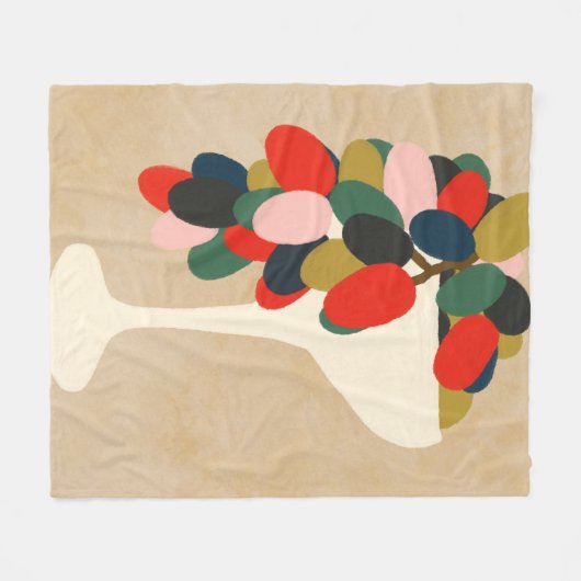 druivenras fleece deken (Voorkant (Horizontaal))