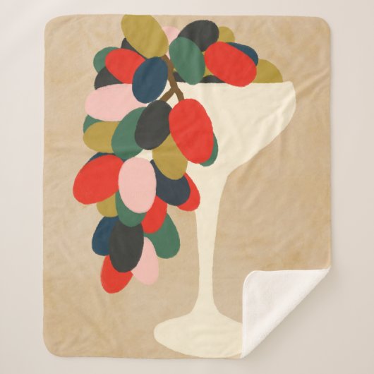 druivenras sherpa deken (Voorkant)