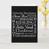 Druivenrassen Wijn Kaart (Gele Bloem)