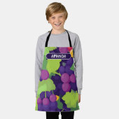 Druivenretro Kleurrijk Gepersonaliseerd Patroon Schort (Gedragen)