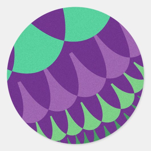 Druivenschalen Ronde Sticker (Voorkant)