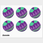 Druivenschalen Ronde Sticker (Vel)