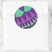 Druivenschalen Ronde Sticker (Tas)