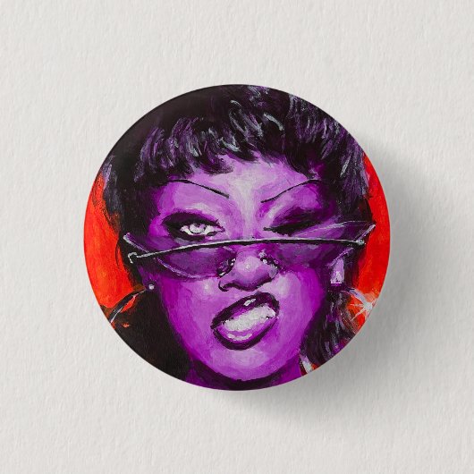 Druivensoda Ronde Button 3,2 Cm (Voorkant)