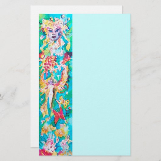 DRUIVENSPROOKJE ,blauw Briefpapier (Voorkant / Achterkant)