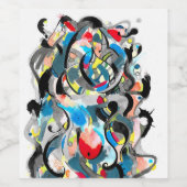 Druivenstelsel Wijn Etiket (Enkel label)