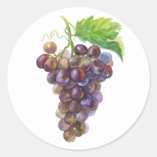 Druivensticker Ronde Sticker
