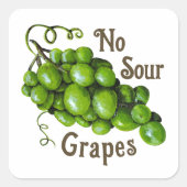 Druivensticker Vierkante Sticker (Voorkant)