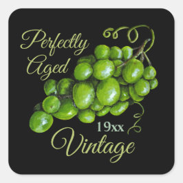 Druivensticker Vierkante Sticker