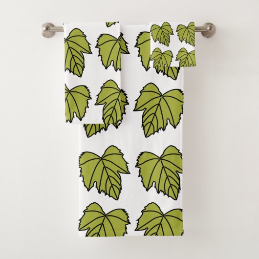 Druivenstok Groene Bladeren Druivenstok Bad Handdoek (Insitu)