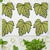 Druivenstok Groene Bladeren Druivenstok Theedoek (Gevouwen)