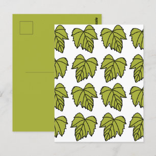Druivenstok Groene Bladeren Ranken Briefkaart