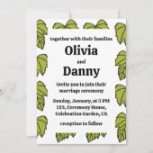 Druivenstokken Groen Bladeren Vines Botanische bru Kaart (Voorkant)