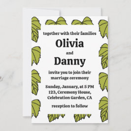 Druivenstokken Groen Bladeren Vines Botanische bru Kaart